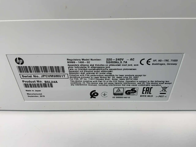 Hp (m553n) color laser jet enterprise printer (new) - afbeelding 9 van  10