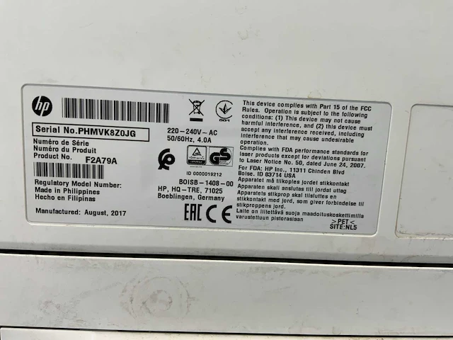 Hp (mfp 527m) laserjet printer - afbeelding 8 van  9