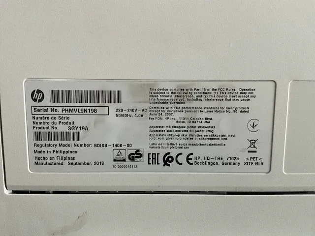 Hp mfp e52545 laserprinter - afbeelding 6 van  6