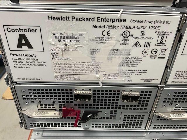Hp (nmbla-0002-1200) - 21x 4 tb seagate (st4000nm0095) & 3x 1,92 tb samsung (mz-7lm1t9n) nimble dual controller storage array - afbeelding 8 van  13