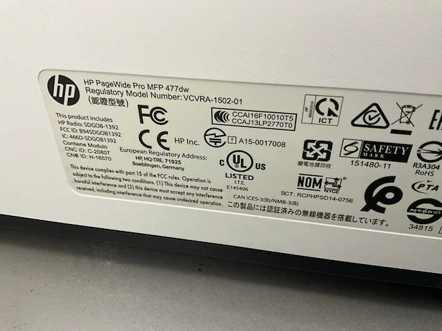 Hp pagewide pro mfp 477dw multifunctional - afbeelding 6 van  6