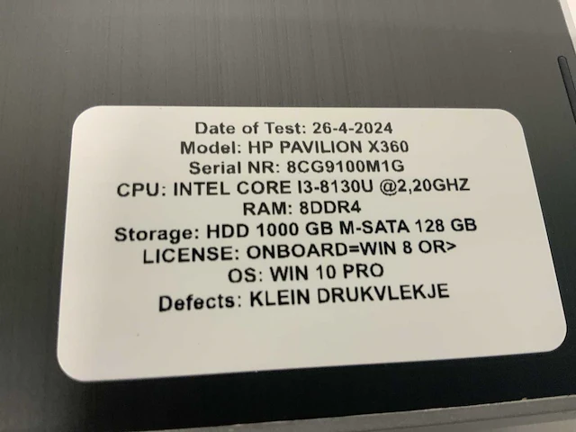 Hp pavillion x360 laptop (2x) - afbeelding 8 van  12