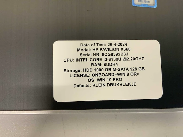 Hp pavillion x360 laptop (2x) - afbeelding 9 van  12