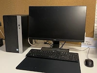 Hp pc set met benq 24" monitor, hp toetsenbord - afbeelding 1 van  4