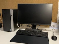 Hp pc set met benq 24" monitor, hp toetsenbord - afbeelding 1 van  4
