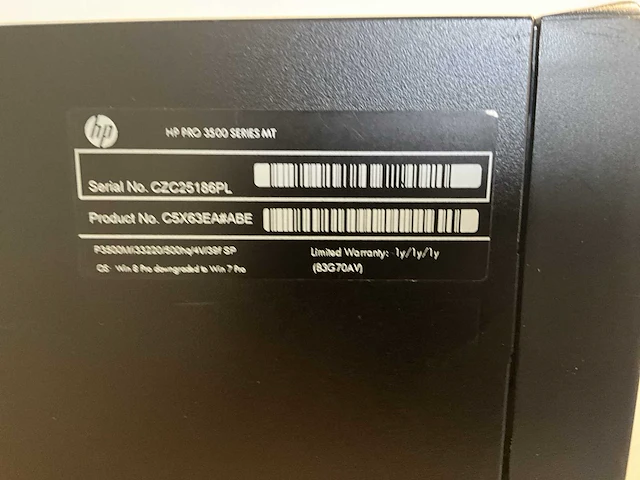 Hp pro 3500 mt desktop - afbeelding 2 van  3
