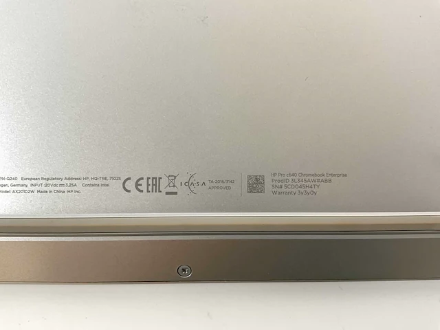 Hp pro c640 14”, core(tm) i5 10th gen, 8 gb ram, 64 gb hdd chromebooks (2x) - afbeelding 16 van  16