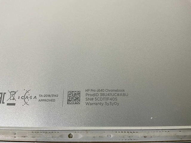 Hp pro c640 14”, core(tm) i5 10th gen, 8 gb ram, 64 gb ssd touchscreen chromebooks (2x) - afbeelding 6 van  14