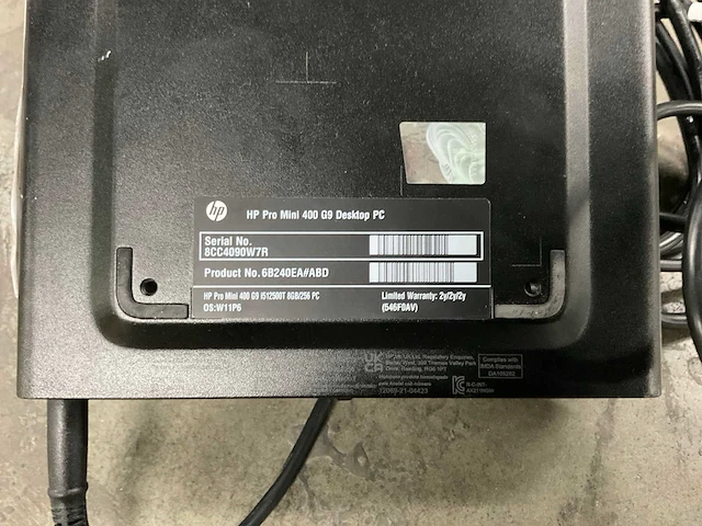 Hp pro mini 400 g9 desktop - afbeelding 5 van  5