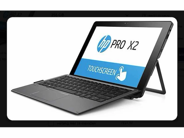 Hp pro x2 612 g2 12”, core(tm) i5 7th gen, 8 gb ram, 256 gb nvme tablet (new) - afbeelding 1 van  4