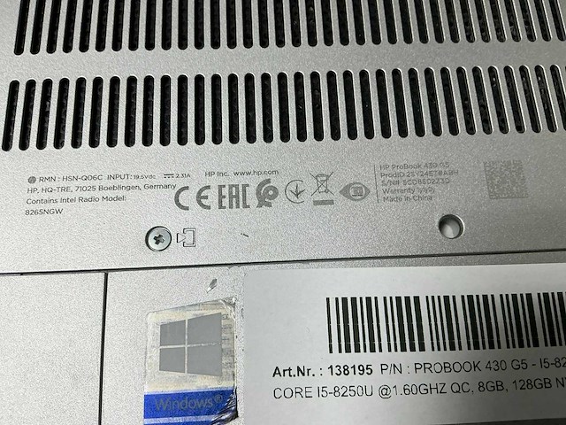 Hp probook 430 g5 - i5-8250u laptop - afbeelding 4 van  4