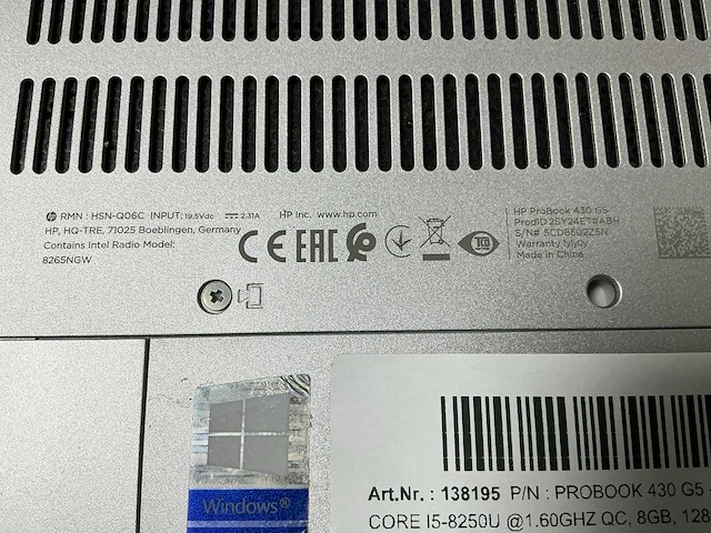 Hp probook 430 g5 - i5-8250u laptop - afbeelding 4 van  4