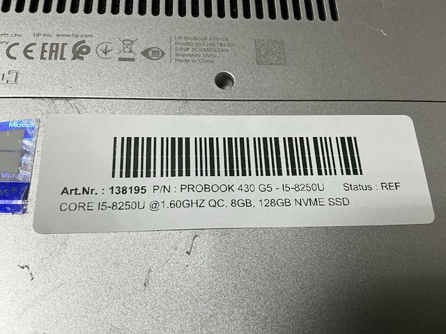 Hp probook 430 g5 - i5-8250u laptop - afbeelding 3 van  4