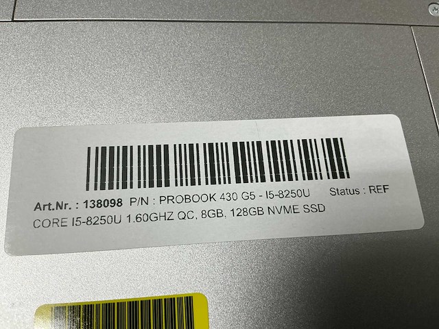 Hp probook 430 g5 - i5-8250u laptop - afbeelding 3 van  4