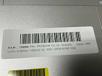 Hp probook 430 g5 - i5-8250u laptop - afbeelding 3 van  4