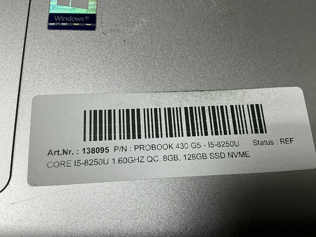 Hp probook 430 g5 - i5-8250u laptop - afbeelding 3 van  4