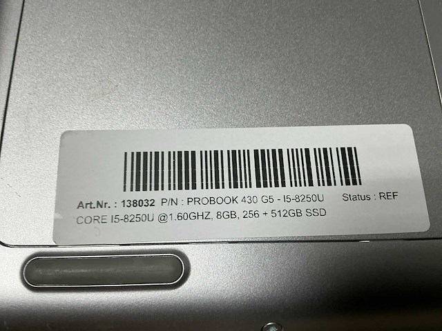 Hp probook 430 g5 - i5-8250u laptop - afbeelding 3 van  4