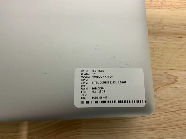 Hp probook 430 g5 laptop (2x) - afbeelding 7 van  9