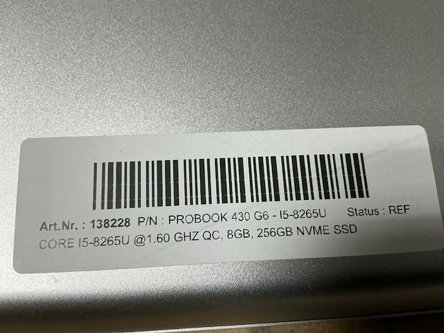 Hp probook 430 g6 - i5-8265u laptop - afbeelding 3 van  4