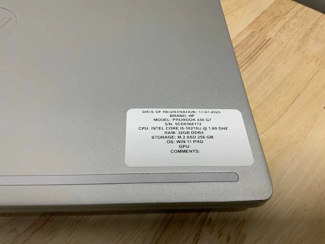 Hp probook 430 g7 laptop - afbeelding 7 van  7