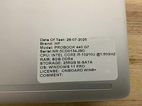 Hp probook 440 g7(i5-gen10) laptop (2x) - afbeelding 7 van  9