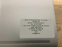 Hp probook 440 g7(i5-gen10) laptop - afbeelding 7 van  8