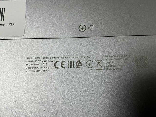 Hp probook 450 g4 - i5-7200 laptop - afbeelding 4 van  4