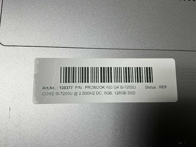 Hp probook 450 g4 i5-7200u laptop - afbeelding 3 van  4