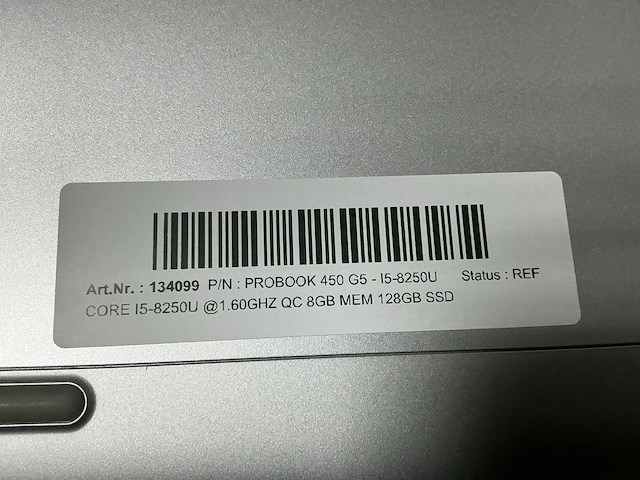 Hp probook 450 g5 - i5-8250u laptop - afbeelding 3 van  4