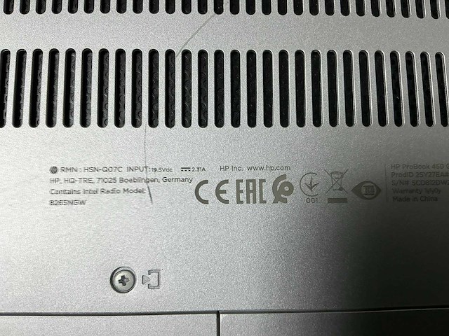 Hp probook 450 g5 i3-7100u laptop - afbeelding 4 van  4