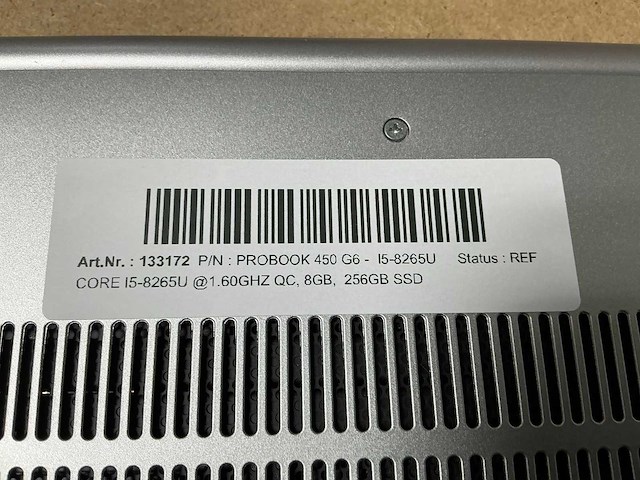 Hp probook 450 g6 - i5-8265u laptop - afbeelding 3 van  4