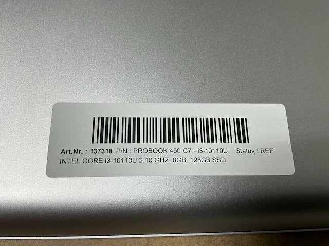 Hp probook 450 g7 - i3-10110u laptop - afbeelding 3 van  4