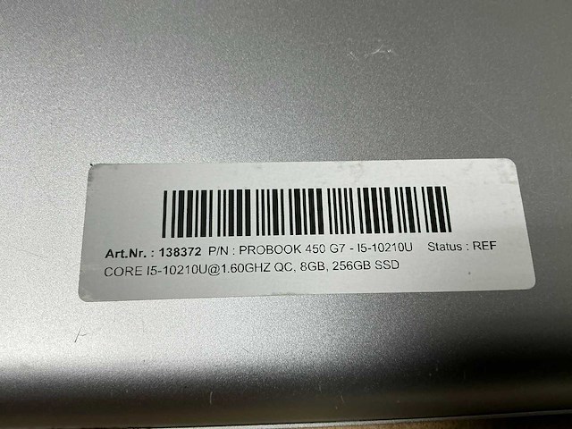 Hp probook 450 g7 - i5-10210u laptop - afbeelding 3 van  4