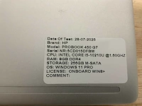 Hp probook 450 g7 laptop (2x) - afbeelding 11 van  13