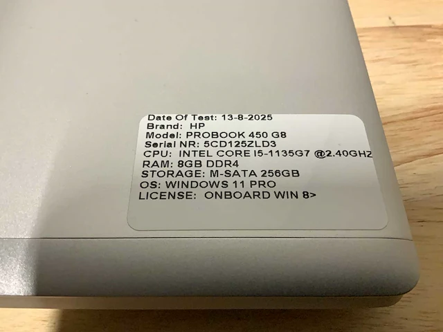 Hp probook 450 g8 laptop - afbeelding 3 van  10