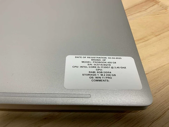 Hp probook 450 g8 laptop - afbeelding 7 van  8