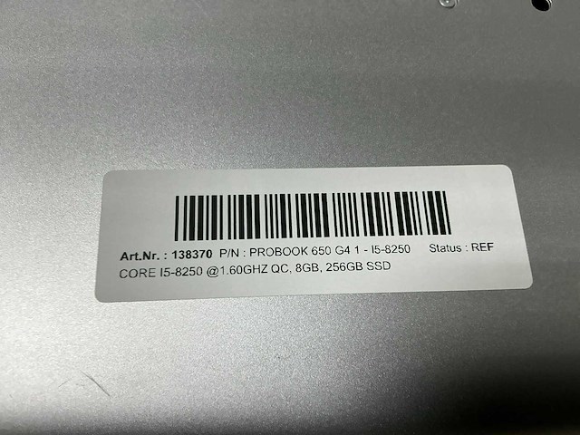 Hp probook 650 g4 1 - i5-8250 laptop - afbeelding 3 van  4