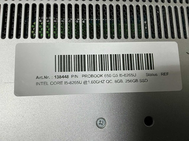 Hp probook 650 g5 i5-8265u laptop - afbeelding 3 van  4
