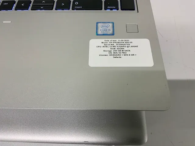 Hp probook 650 g5 laptop (4x) - afbeelding 2 van  6