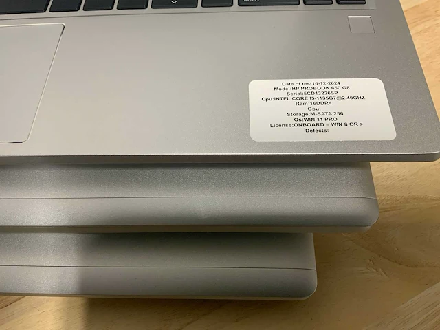 Hp probook 650 g8 laptop (3x) - afbeelding 2 van  6