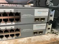Hp procurve 1800-24g (j9028b) 19" switch (2x) - afbeelding 4 van  4