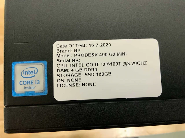 Hp prodesk 400 g2 mini desktop (14x) - afbeelding 5 van  5