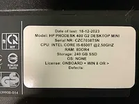 Hp prodesk 400 g2 mini desktop desktop (10x) - afbeelding 15 van  15