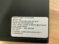 Hp prodesk 400 g4 mini desktop (4x) - afbeelding 8 van  8