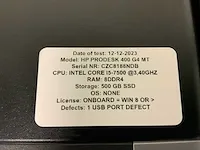 Hp prodesk 400 g4 mt desktop (5x) - afbeelding 6 van  11