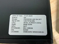 Hp prodesk 400 g4 ssf desktop (4x) - afbeelding 7 van  9