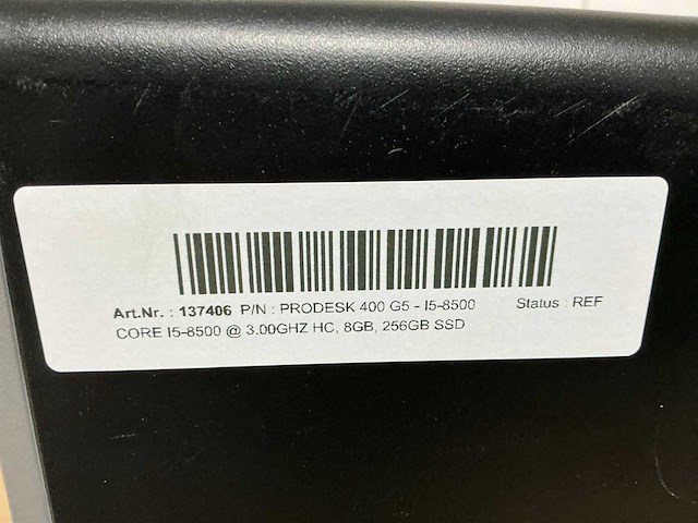 Hp prodesk 400 g5 - i5-8500 computersysteem - afbeelding 6 van  6
