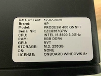 Hp prodesk 400 g5 ssf desktop (4x) - afbeelding 6 van  8
