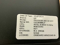Hp prodesk 400 g5 ssf desktop (4x) - afbeelding 8 van  8