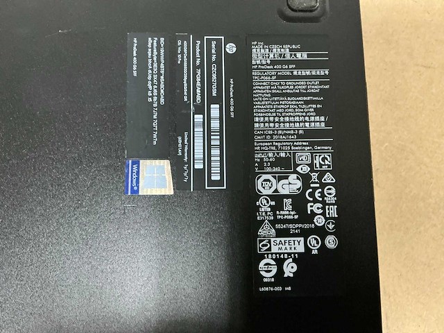 Hp prodesk 400 g6 - i5-8500 computersysteem - afbeelding 4 van  5